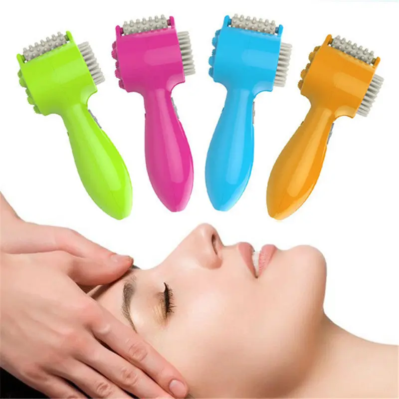 Brain Full Body Relaxation Massager Electric Vibrating Roller Wheel Comb Teeth Massage Hammer 1