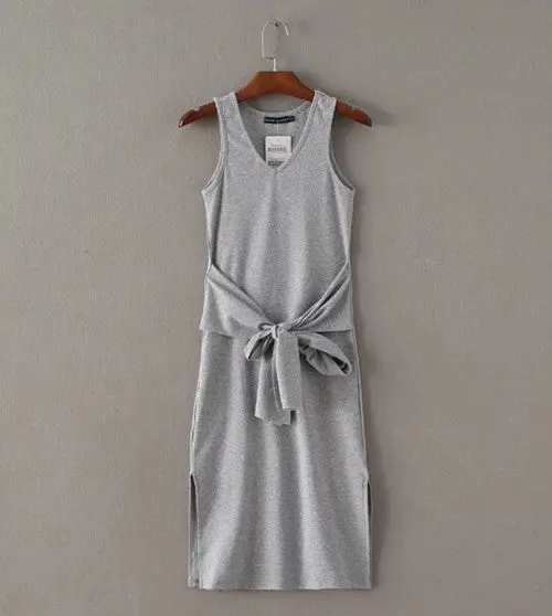 Brandy Slit V Neck Sashes Bodycon Long Dress Woman Slite Office Dess Robe Longue Femme Vestido De Festa Elbise Jurken S M 3