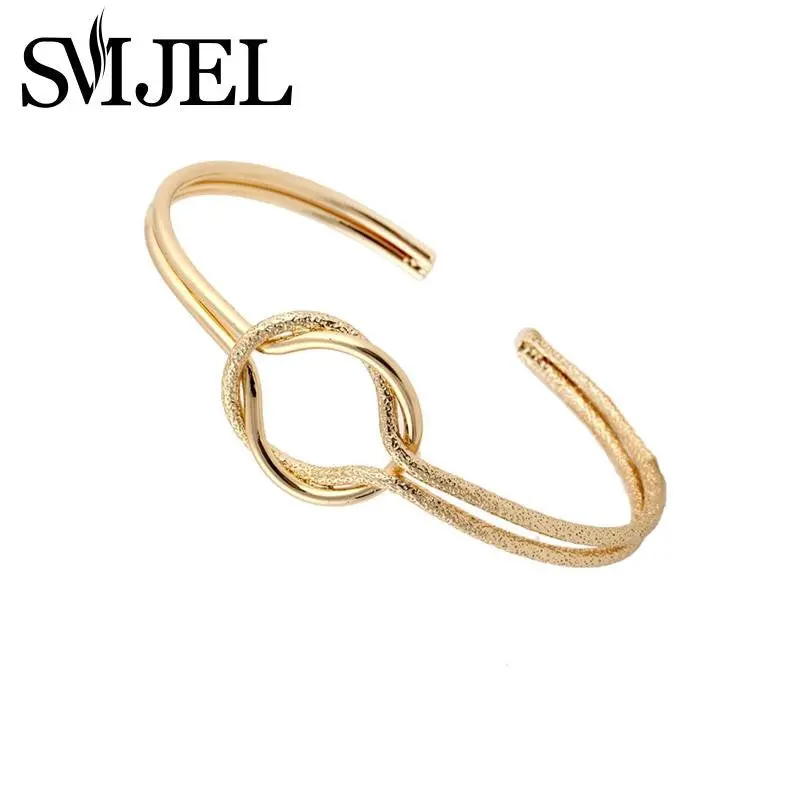 Brass Handmade Knot Open Bracelet Bangles G048 1