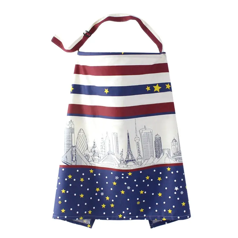 Breastfeeding Cover Baby Infant Breathable Cotton Nursing Cloth Striped Large Big Nursing Cover Feeding Cover 2