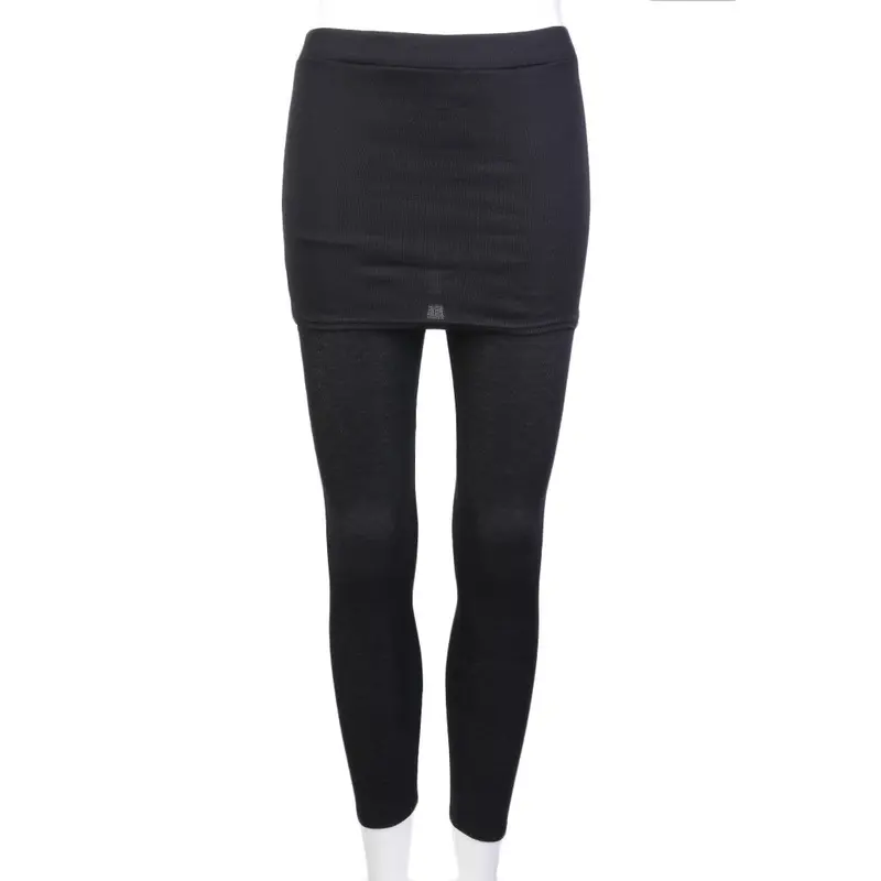 Breathablestretch Skinny Skirt Leggings Footless Cotton Blend Skirt Stretch Pants Sex Slim With Blackgrey Color 1