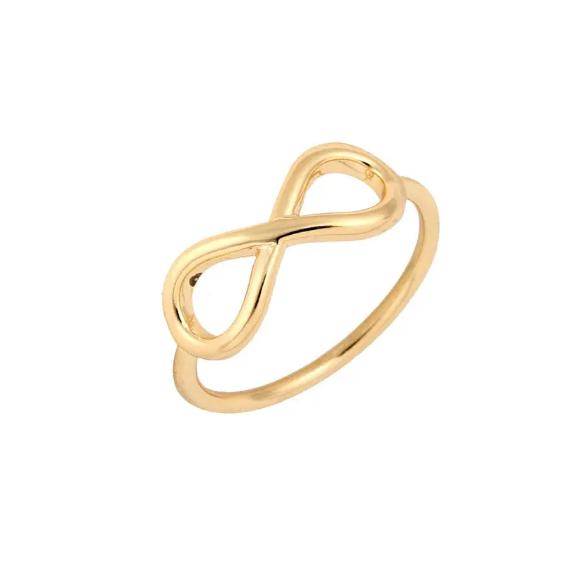Bridemaids Gifts Infinity Rings 18K Gold Silver 8 Shape Infinite Knuckle Rings Pinky Rings 30Pcs- 1
