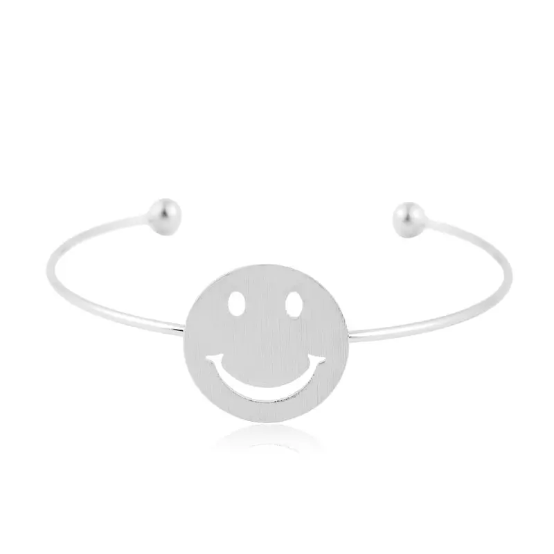Brushed Simle Face Bracelet Bangles Party Gifts 30Pcs-G080 2