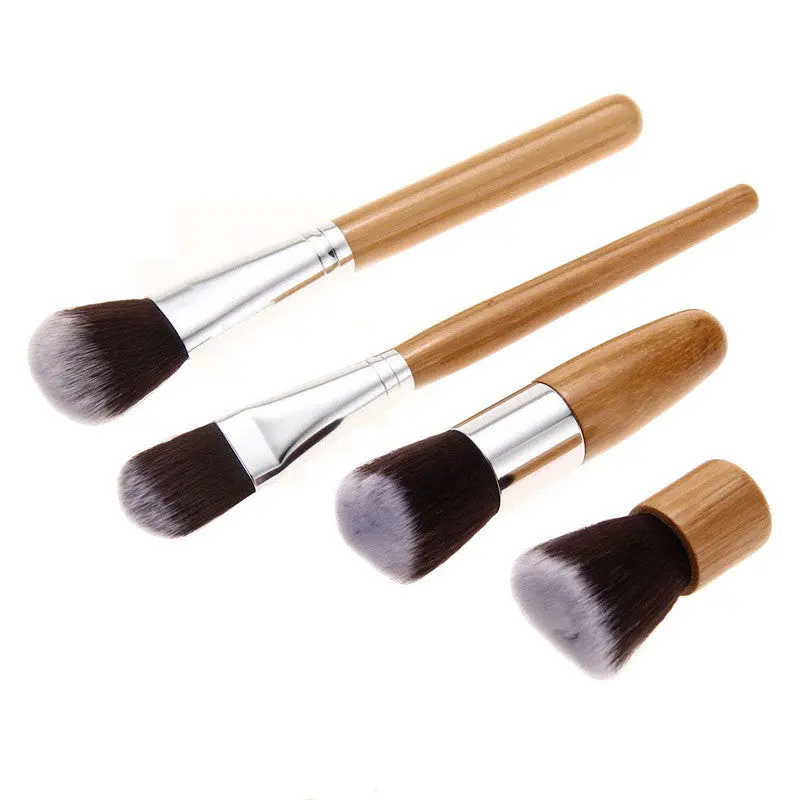 Brushes Makeup 4Pcs Authentic Mfy Bamboo Hle Pro Face Blush Powder Makeup Brush Make Up Brushes 1