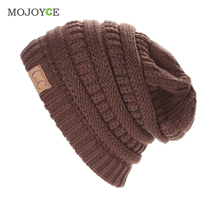 Bubble Knit Slouchy Baggy Beanie Oversize Hat Ski Slouchy Cap Skull Knitted Hats For Women Gorro Hat Gorro 3