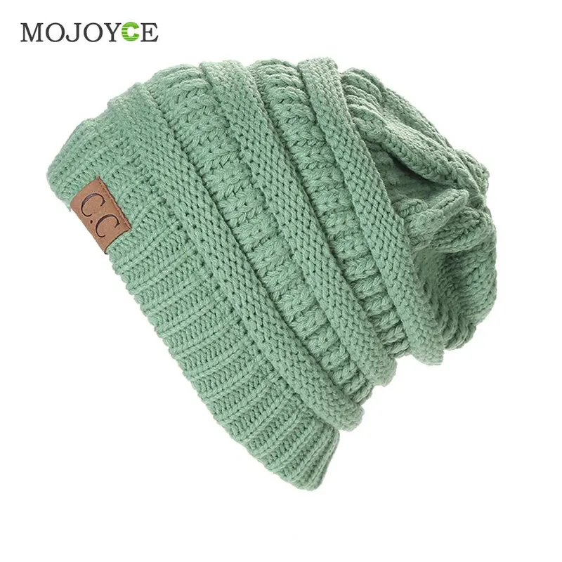 Bubble Knit Slouchy Baggy Beanie Oversize Hat Ski Slouchy Cap Skull Knitted Hats For Women Gorro Hat Gorro 6