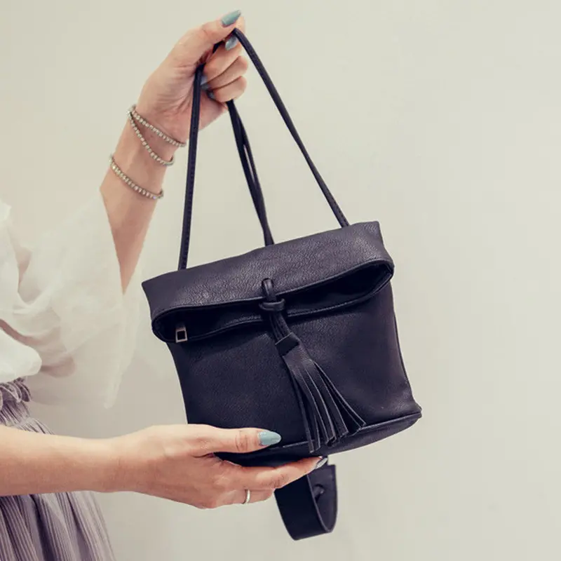 Bucket Bag Women Pu Leather Handbag Ladies Shoulder Bag Cross Bag Women Messenger Bags 1
