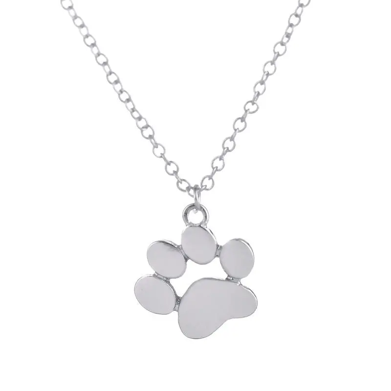 Bulk Tassut Cat Dog Paw Print Animal Necklace Pendant Cute Delicate Statet Long Necklace Party 30Pcs-N191 1