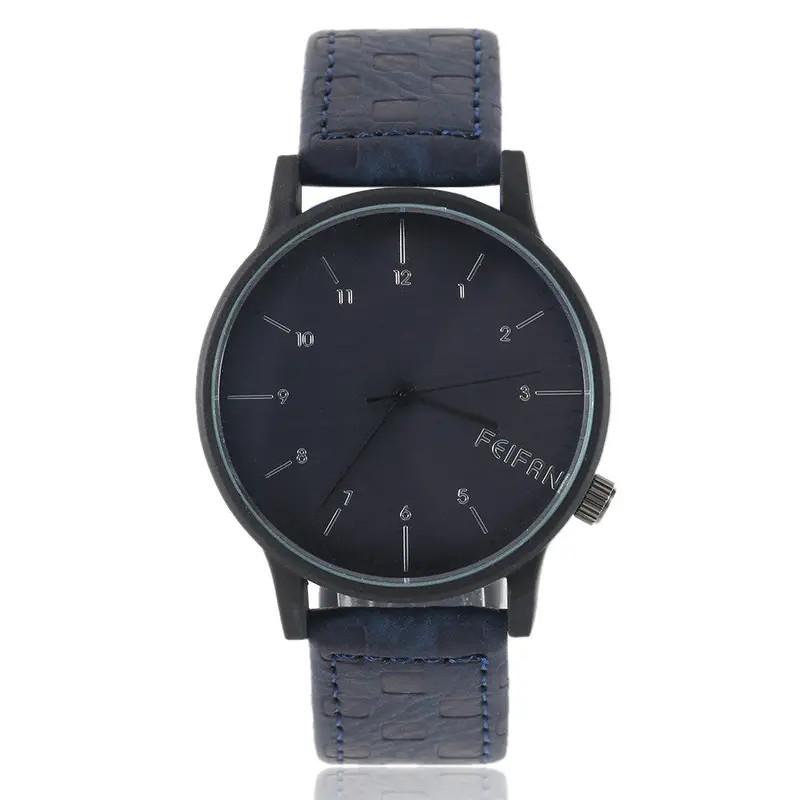 Business Casual Exquisite Arabic Numerals Leather Watch Quartz Analog Classic Simple Wrist Watches Relojes 2