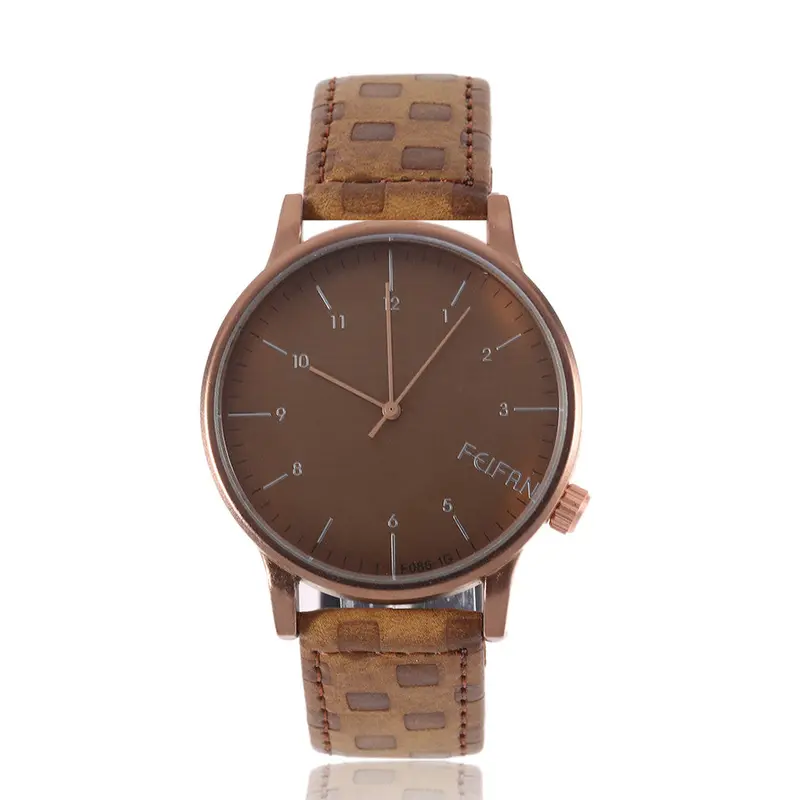 Business Casual Exquisite Arabic Numerals Leather Watch Quartz Analog Classic Simple Wrist Watches Relojes 4