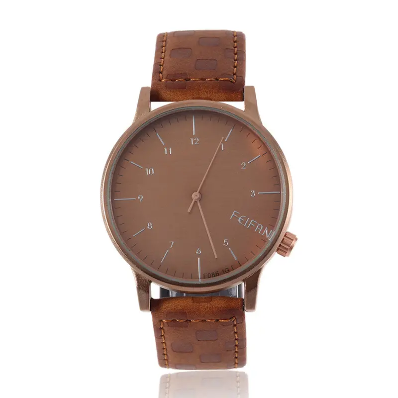 Business Casual Exquisite Arabic Numerals Leather Watch Quartz Analog Classic Simple Wrist Watches Relojes 5