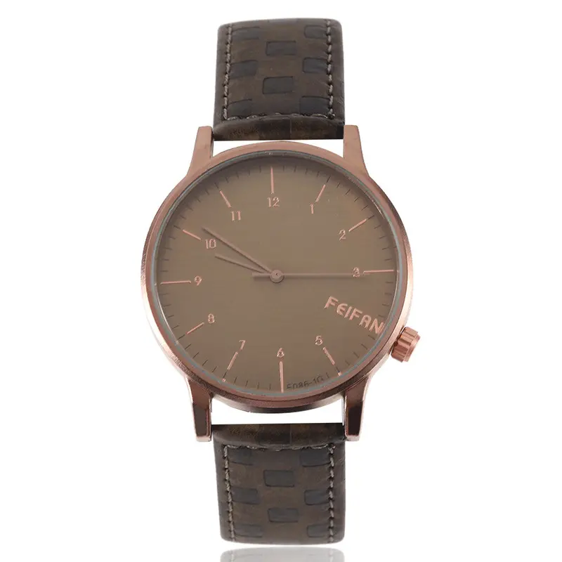 Business Casual Exquisite Arabic Numerals Leather Watch Quartz Analog Classic Simple Wrist Watches Relojes 6