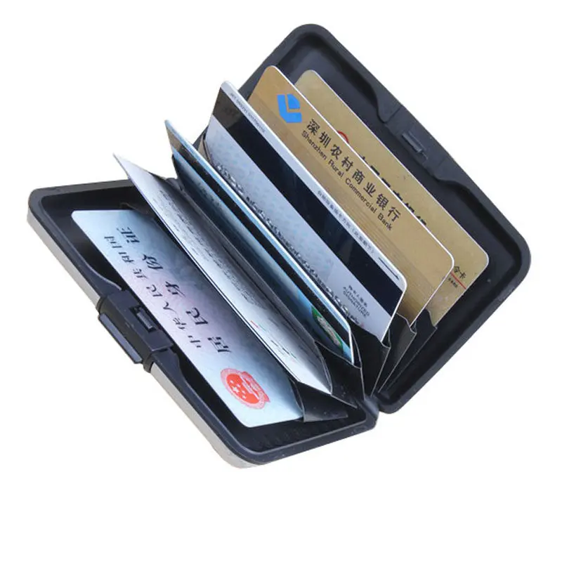 Business Id Name Credit Card Wallet Holder Aluminum Metal Case Box Waterproof 1S 1