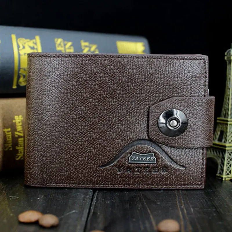 Business Style Leather Wallets Men Luxury Purses Men Card Holder 1
