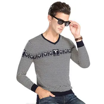 Business V Neck Dress Sweaters And Pullovers Hombre Casual Slim Fit Long Sleeved Knitted Sweaters Pullover 1