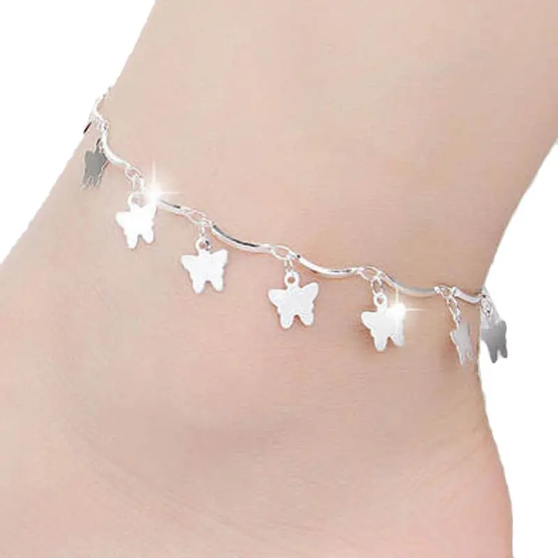 Butterfly Anklet Bracelet For Women Girl Gift Pulseras Tobilleras Beach Foot Jewelry Gold Ankle Bracelets On The Leg 1