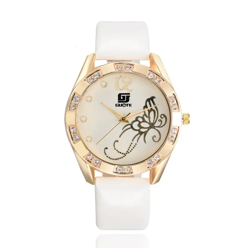 Butterfly Guote Watch Women Watches Women Top Famous Luxury Casual Quartz Watch Ladies Watches Relojes Mujer 2