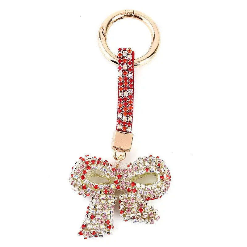 Butterfly Knot Style Platedstyle Shinning Keychain Key Ring Jewelry For Friends Lovers Great Gift 1
