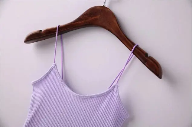 Camis Bralette Bustier Crop Top Camisetas Strappy Bra Tank Vest Elastic Straps Tee Femme S M 6 Colors 12