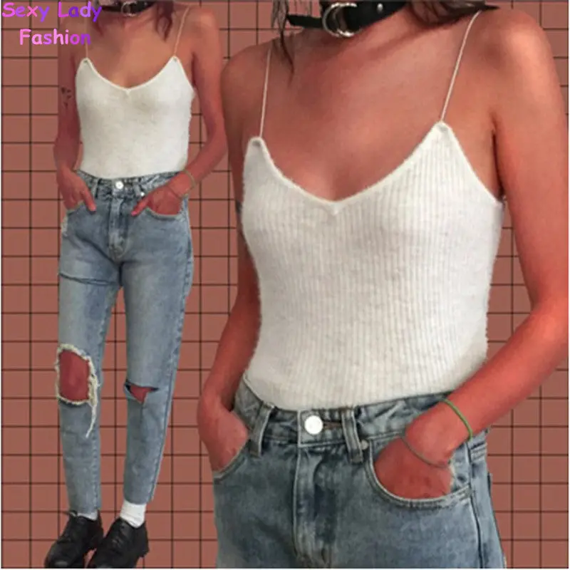 Camis Bralette Bustier Crop Top Camisetas Strappy Bra Tank Vest Elastic Straps Tee Femme S M 6 Colors 7
