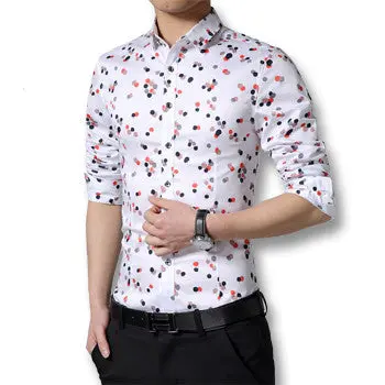 Camisa Masculina Chemise Homme Casual Slim Fit Large Size Long Sleeved Turn Down Collarshirts Hombre 1