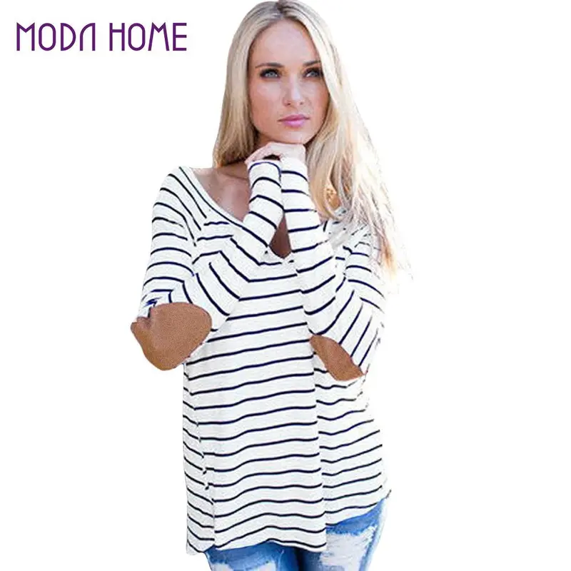 Camisass Long Sleeve Tshirt Women T Shirt Women Tops Poleras De Mujer Stripe T-Shirt Blusa Lady Veste Femme 2