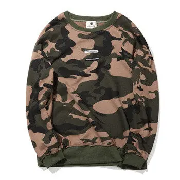 Camouflage T Shirts Tees Sweatshirts Camisa Masculinacausalslim Fit O Neck Long Sleeved T Shirts Hombre 1