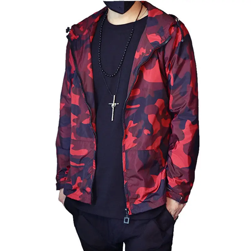 Camouflage Zipper Hooded Jackets Jaqueta Masculina Veste Homme Parkas Casual Slim Fit Sportswear Cardigan 1