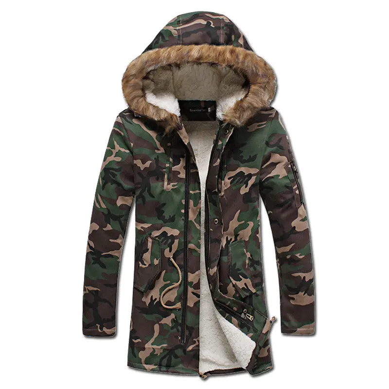 Camouflageveste Homme Jackets Jaqueta Masculina Casual Slim Fit Padded Cotton Hooded Jackets 1