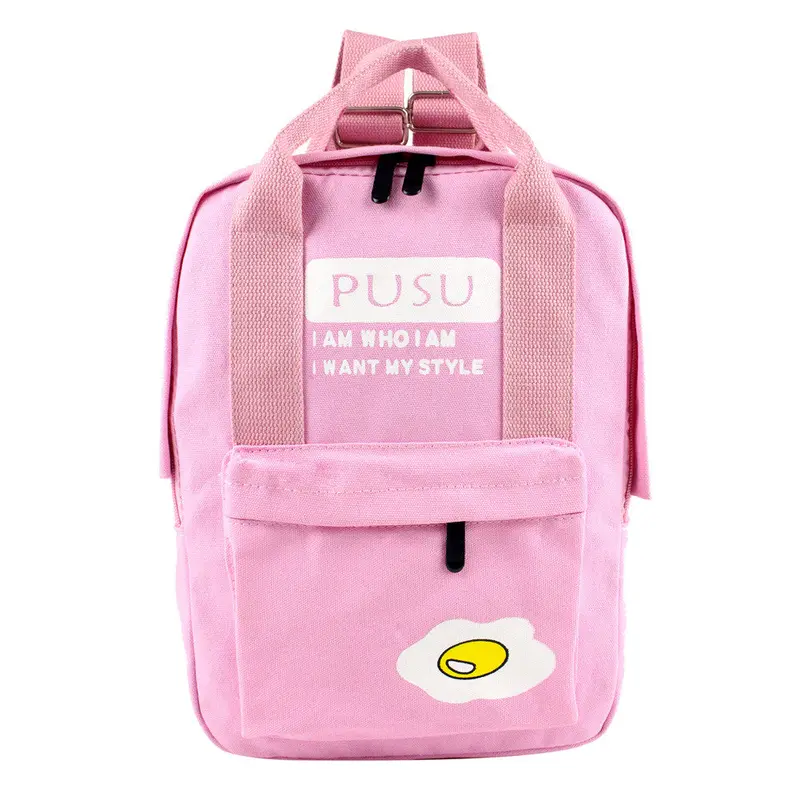 Candy Color Canvas Backpack Women Shoulder School Bags For Teenagers Rucksacks For Girls Bagpack Bolsa Mochila Feminina 1