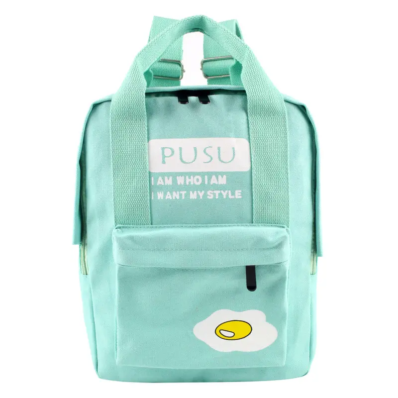 Candy Color Canvas Backpack Women Shoulder School Bags For Teenagers Rucksacks For Girls Bagpack Bolsa Mochila Feminina 2
