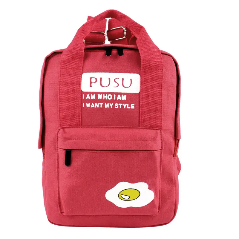Candy Color Canvas Backpack Women Shoulder School Bags For Teenagers Rucksacks For Girls Bagpack Bolsa Mochila Feminina 4