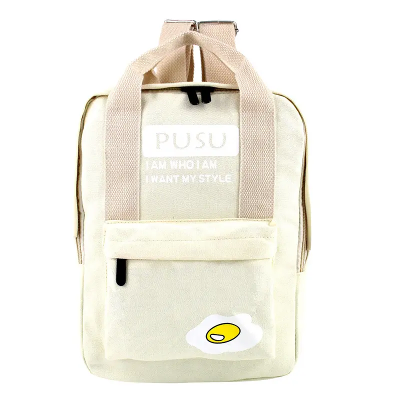 Candy Color Canvas Backpack Women Shoulder School Bags For Teenagers Rucksacks For Girls Bagpack Bolsa Mochila Feminina 5