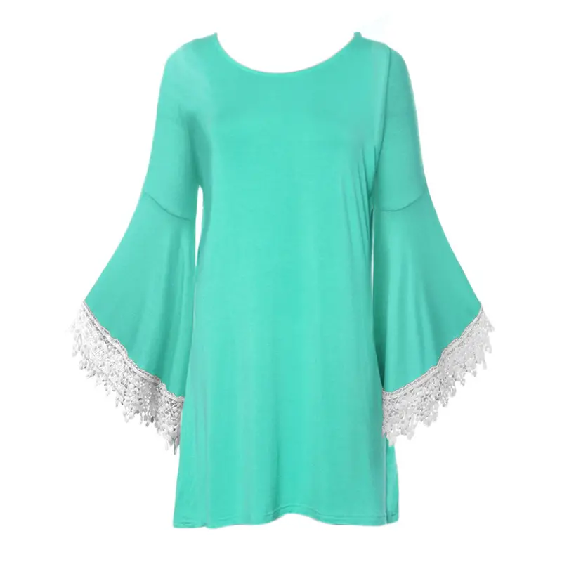 Candy Color Elegant Lace Dress Women Designer Women Dresses Dress Women Loose Flare Sleeve Dress Plus Size Xxl 1