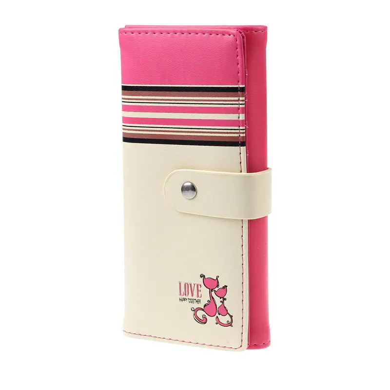 Candy Color Fox Design Purse Women Clutch Card Holder Money Bag Purse Long Wallet Hasp Bourse For Women 1