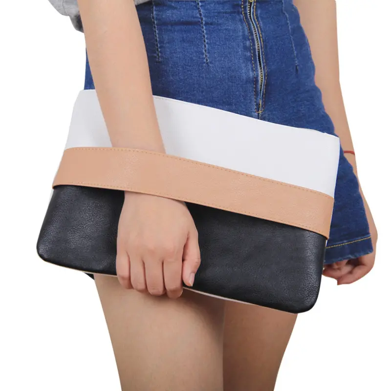 Candy Color Patchwork Women Bag Fashion Bags Handbags Women Famous Brand Tote Pu Leather Clutch Purse Wallet Bag Bolsa Feminina 1