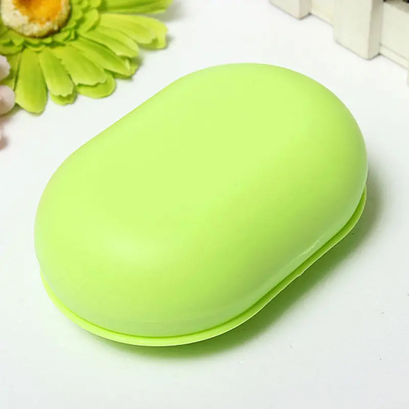 Candy Color Soap Dish Box Case Holder Container Wash Shower Home Bathroom 1