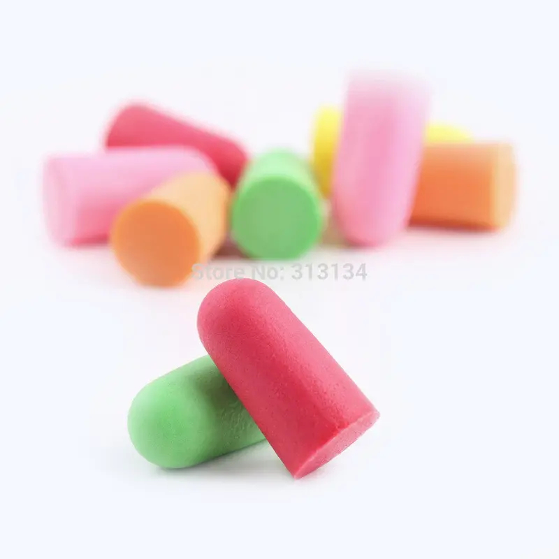 Candy Color Soft Foam Ear Plugs Tapered Travel Sleep Noise Prevention Earplugs Noise Reduction For Travel Sleeping 1