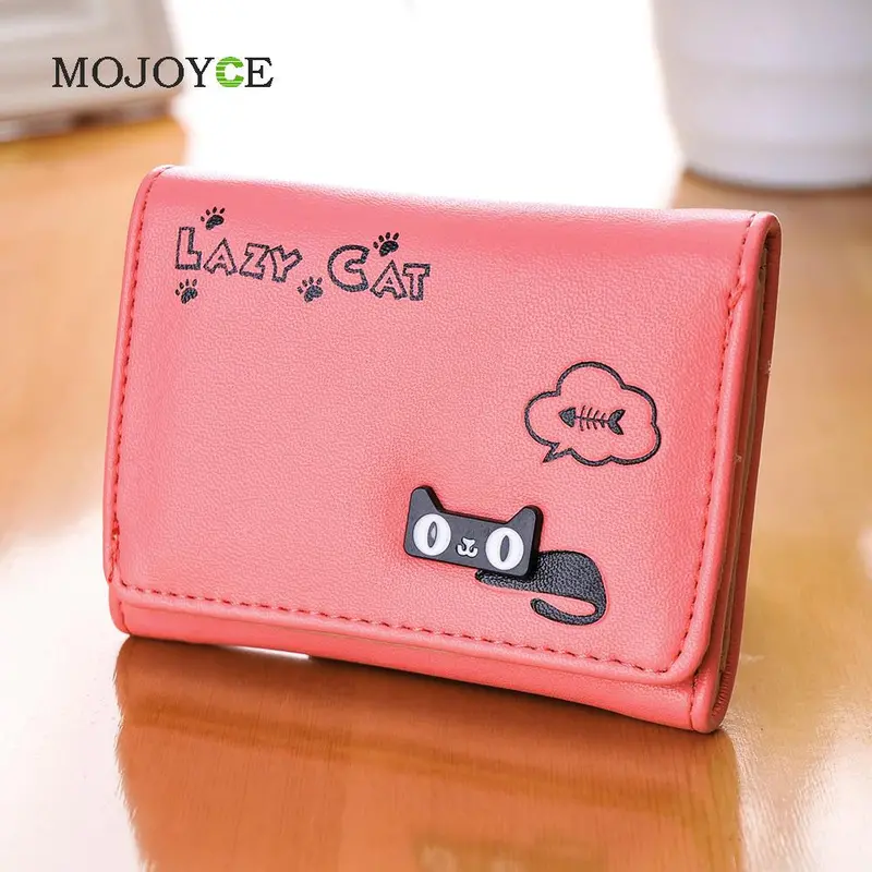 Candy Color Women Wallets Girl Purse Card Holder Cartoon Pu Leather Clutch Bag Handbag Carteira Womens Wallets And Purses 3