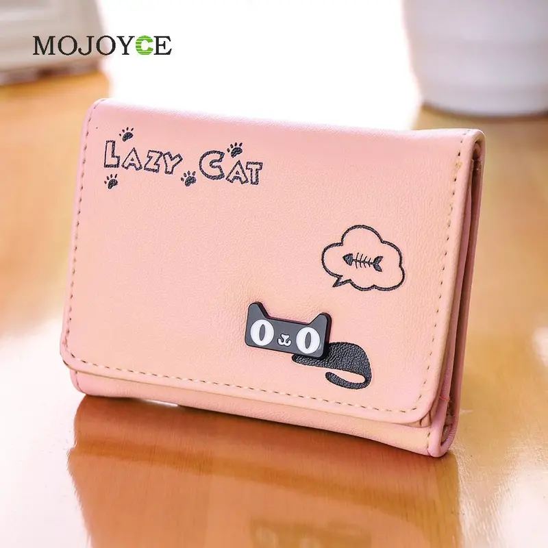 Candy Color Women Wallets Girl Purse Card Holder Cartoon Pu Leather Clutch Bag Handbag Carteira Womens Wallets And Purses 5