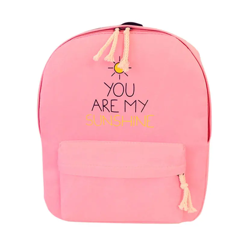Canvas Backpack Letter Printing Backpack Women Preppy Style School Bags For Teenagers Mochila Backpacks For Teenage Girls 1