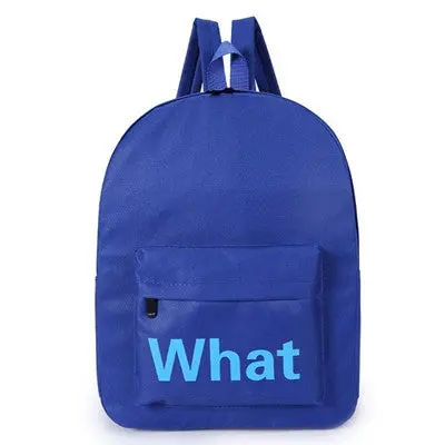 Canvas Backpacks Student School Bag Letter Print Rucksack Women Men Travel Pack Laptop Graffiti Bolsa Mochila 2