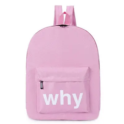 Canvas Backpacks Student School Bag Letter Print Rucksack Women Men Travel Pack Laptop Graffiti Bolsa Mochila 3