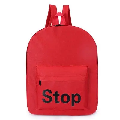 Canvas Backpacks Student School Bag Letter Print Rucksack Women Men Travel Pack Laptop Graffiti Bolsa Mochila 4