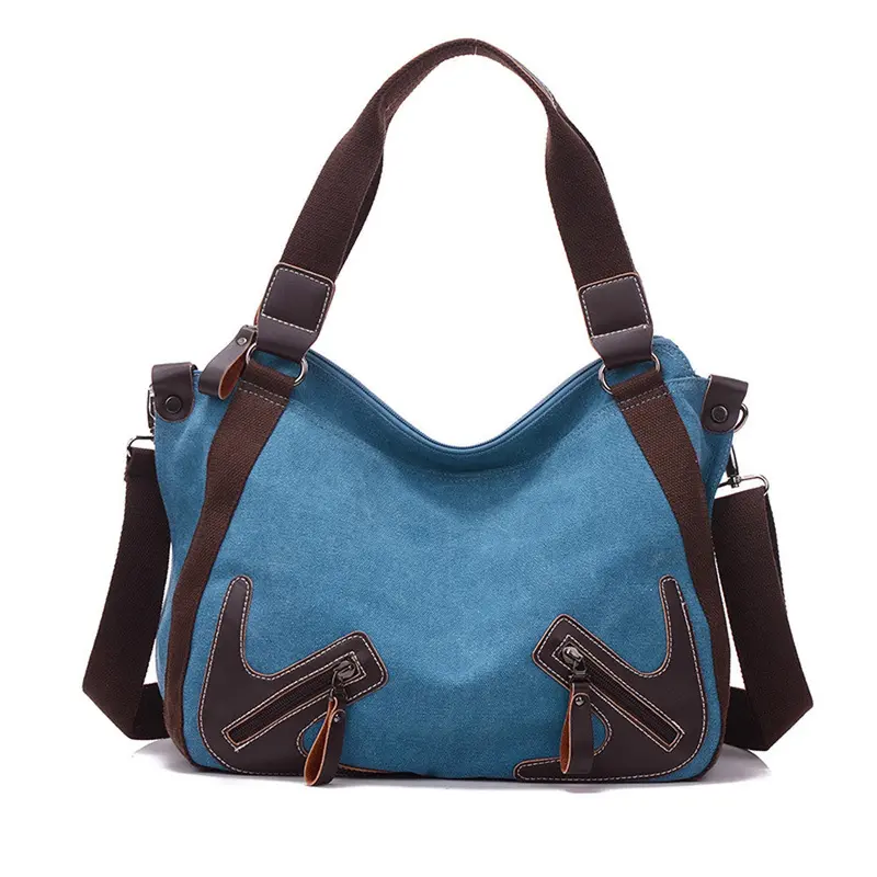 Canvas Bag Women Hbags Patchwork Large Tote Women Shoulder Bag Hbag Sac Femme Casual Bolsos Mujer 1