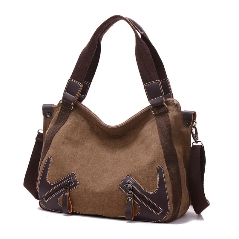 Canvas Bag Women Hbags Patchwork Large Tote Women Shoulder Bag Hbag Sac Femme Casual Bolsos Mujer 2