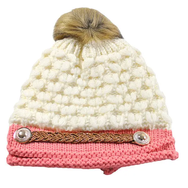 Cap Women Casual Hip-Hop Hats Knitted Wool Skullies Beanie Hat Warm Hat 6