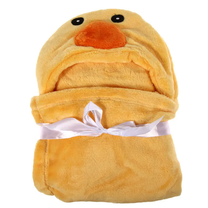 Cartoon Animals Flannel Toddler Bedding Baby Kid's Hooded Bath Towel Coral Velvet Toddler St Cute Blanket Baby Robe Bedding 4