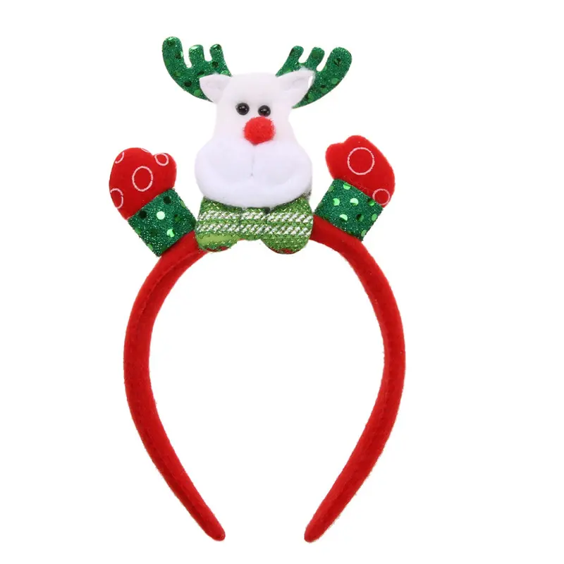 Cartoon Flashing Christmas Headband Light Up Hair Band Hair Accessories For Girls Stage Performance Accessories 3