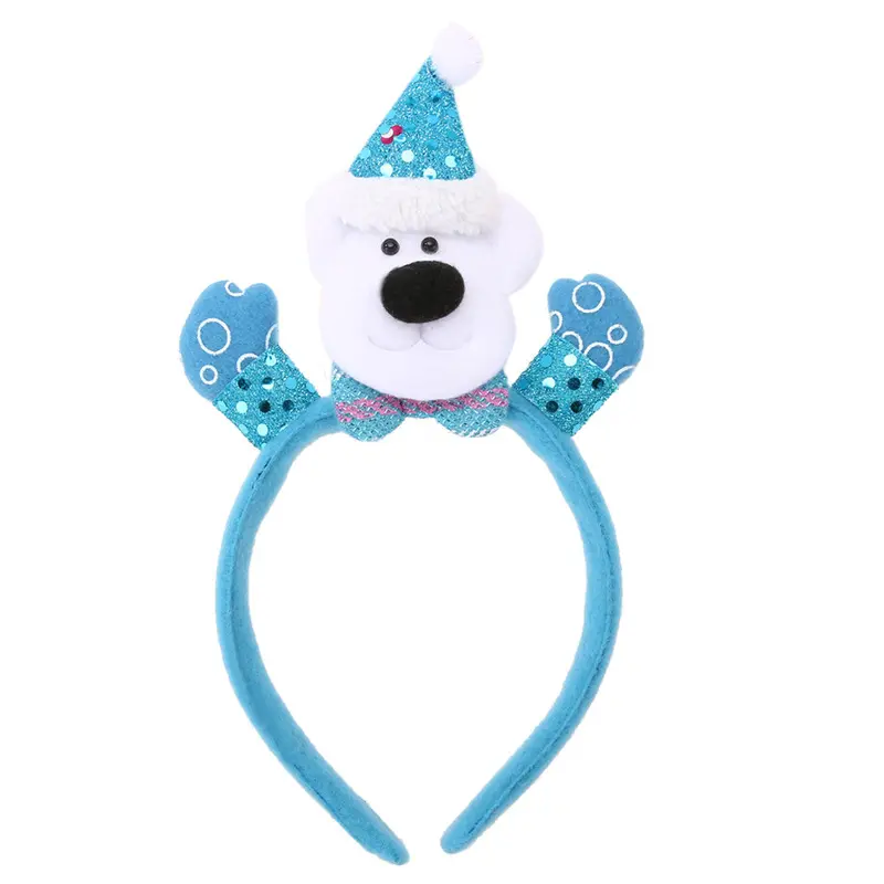 Cartoon Flashing Christmas Headband Light Up Hair Band Hair Accessories For Girls Stage Performance Accessories 4